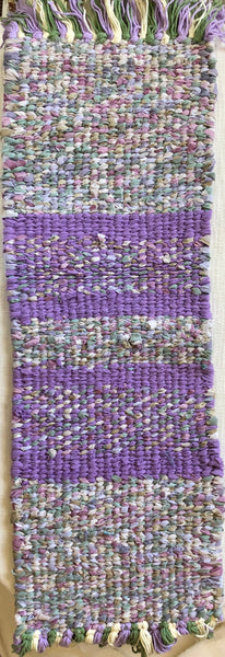 Sage Green and Purple Table Runner