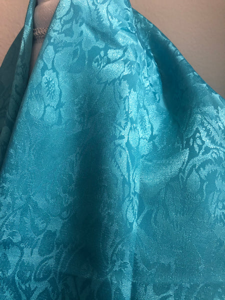 Turquoise Silk Scarf