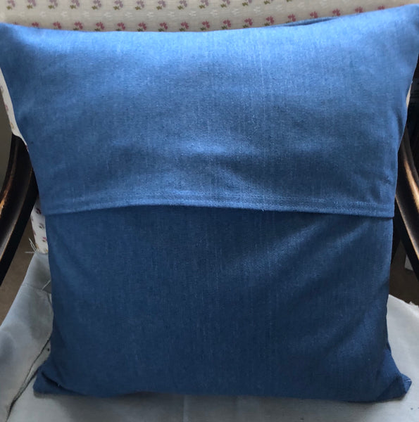 Brushed Denim Pillow Cover