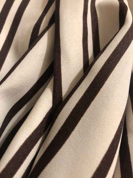 White with Brown Stripes