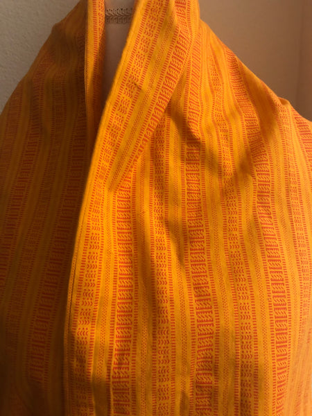 Orange Design Cotton Scarf