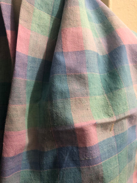 Pastel in Plaid Cotton Scarf