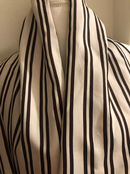 White with Brown Stripes
