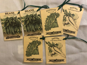 6 Vegetable Seed Pack Gift Cards